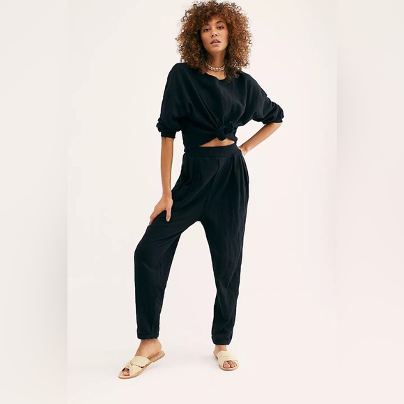 Free People Culver City Set in Black Size Small - Picture 2 of 9